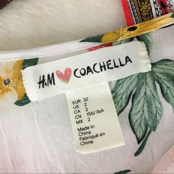 H&M Coachella Fringe Floral Top 2 - Picture 8 of 8